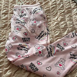 Care Bears Pink Sweat Bottoms with Rainbow Design